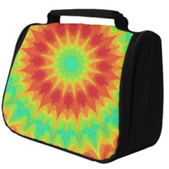 Kaleidoscope Background Red Yellow Full Print Travel Pouch (big)