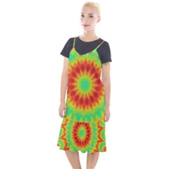 Kaleidoscope Background Red Yellow Camis Fishtail Dress