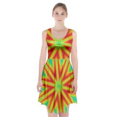 Kaleidoscope Background Star Racerback Midi Dress by Mariart