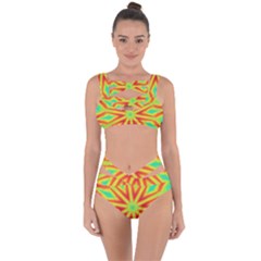 Kaleidoscope Background Star Bandaged Up Bikini Set 