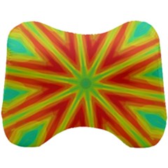 Kaleidoscope Background Star Head Support Cushion by Mariart