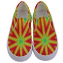 Kaleidoscope Background Star Kids  Canvas Slip Ons View1