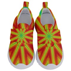 Kaleidoscope Background Star Kids  Velcro No Lace Shoes by Mariart