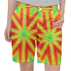 Kaleidoscope Background Star Pocket Shorts