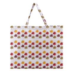 Autumn Leaves Zipper Large Tote Bag by Mariart