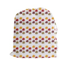 Autumn Leaves Drawstring Pouch (xxl) by Mariart