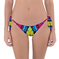 Flowers Kaleidoscope Mandala Reversible Bikini Bottom by Mariart