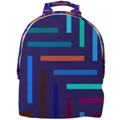 Line Background Abstract Mini Full Print Backpack