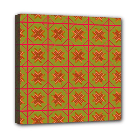 Western Pattern Backdrop Mini Canvas 8  X 8  (stretched) by Mariart