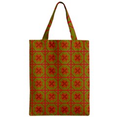 Western Pattern Backdrop Zipper Classic Tote Bag