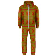 Western Pattern Backdrop Hooded Jumpsuit (men)  by Mariart