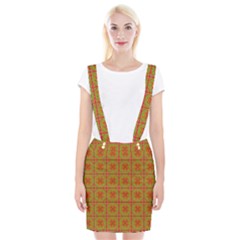 Western Pattern Backdrop Braces Suspender Skirt