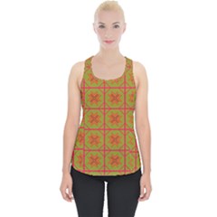 Western Pattern Backdrop Piece Up Tank Top by Mariart