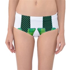 Saint Patrick S Day March Mid-waist Bikini Bottoms by Mariart