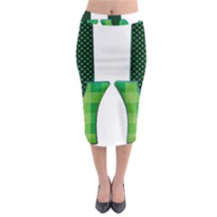 Saint Patrick S Day March Midi Pencil Skirt by Mariart