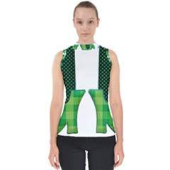 Saint Patrick S Day March Mock Neck Shell Top by Mariart