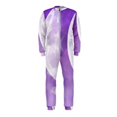 Purple Sky Star Moon Clouds Onepiece Jumpsuit (kids) by Mariart