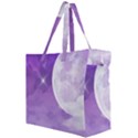 Purple Sky Star Moon Clouds Canvas Travel Bag View2