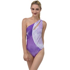 Purple Sky Star Moon Clouds To One Side Swimsuit