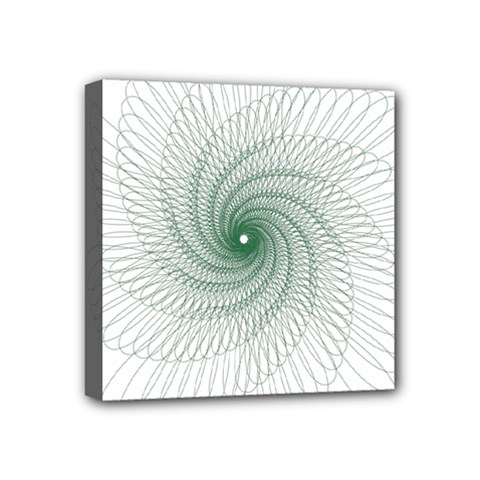 Spirograph Pattern Mini Canvas 4  x 4  (Stretched)