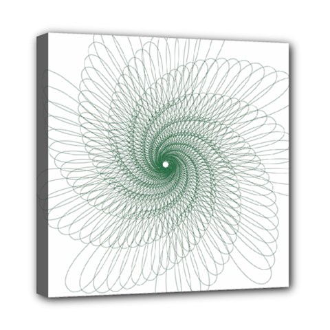 Spirograph Pattern Mini Canvas 8  x 8  (Stretched)