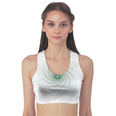 Spirograph Pattern Sports Bra