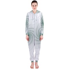 Spirograph Pattern Hooded Jumpsuit (Ladies) 