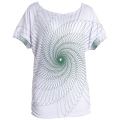 Spirograph Pattern Women s Oversized Tee