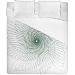 Spirograph Pattern Duvet Cover (California King Size)