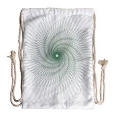 Spirograph Pattern Drawstring Bag (Large)