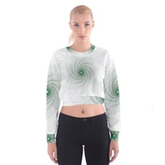 Spirograph Pattern Cropped Sweatshirt