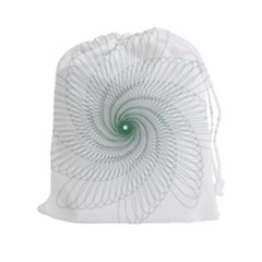 Spirograph Pattern Drawstring Pouch (xxl)