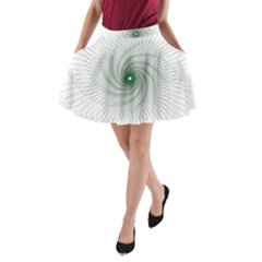 Spirograph Pattern A-Line Pocket Skirt