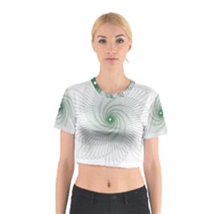 Spirograph Pattern Cotton Crop Top