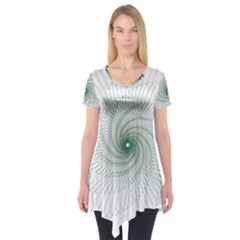 Spirograph Pattern Short Sleeve Tunic 