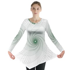 Spirograph Pattern Long Sleeve Tunic 