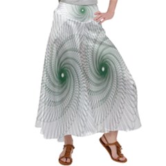 Spirograph Pattern Satin Palazzo Pants