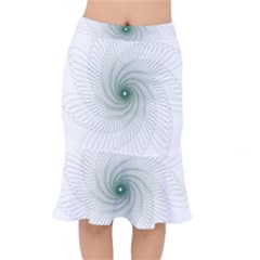 Spirograph Pattern Mermaid Skirt