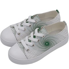 Spirograph Pattern Kids  Low Top Canvas Sneakers