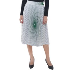 Spirograph Pattern Classic Velour Midi Skirt 