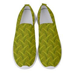 Autumn Leaves Pattern Women s Slip On Sneakers by LoolyElzayat