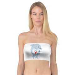 Dolphin Love Bandeau Top by retrotoomoderndesigns