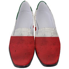 Flag Patriote Quebec Patriot Red Green White Grunge Separatism Women s Classic Loafer Heels by Quebec