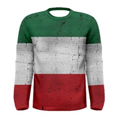 Flag Patriote Quebec Patriot Red Green White Grunge Separatism Men s Long Sleeve Tee by Quebec