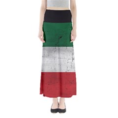 Flag Patriote Quebec Patriot Red Green White Grunge Separatism Full Length Maxi Skirt