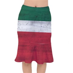 Flag Patriote Quebec Patriot Red Green White Grunge Separatism Mermaid Skirt by Quebec