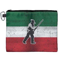 Flag Patriote Quebec Patriot Red Green White Grunge Vieux Patriot Henri Julien Canvas Cosmetic Bag (xxxl) by Quebec