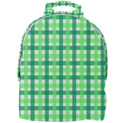 Sweet Pea Green Gingham Mini Full Print Backpack by WensdaiAmbrose