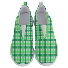 Sweet Pea Green Gingham No Lace Lightweight Shoes by WensdaiAmbrose