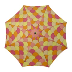 Scallop Fish Scales Scalloped Rainbow Golf Umbrellas